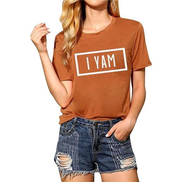 "She's My Sweet Potato, I Yam" Matching Thanksgiving Couples Shirt - Picture 3 of 7